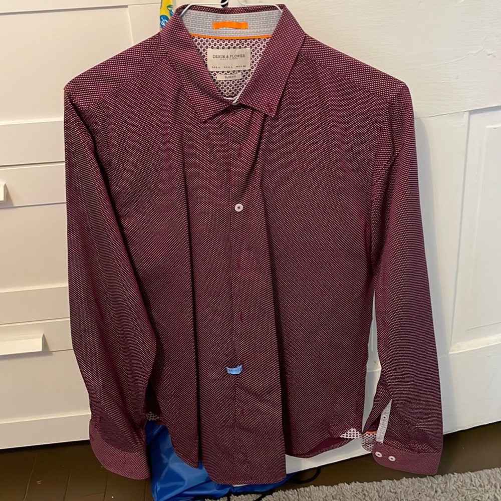 Maroon dress shirt